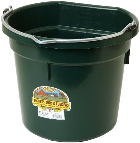 DuraFlex Flat Back Bucket 20 Qt Green