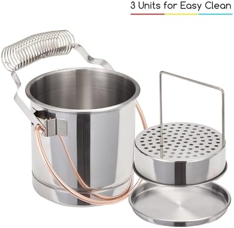 MEEDEN Portable Paint Brush Washer: Stainless Steel Artist Brush Cleaner with Extra Large Capacity - Paint Brush Holder for Oil & Acrylic Painting