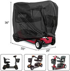 Mobility Scooter Cover, Waterproof Scooter Cover for Outdoor Storage, 420D Oxford Fabric Heavy Duty Electric Mobility Scooter Accessories All-Weather Protection Covers- 55 x 26 x 36 Inch