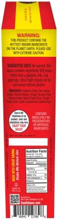 Blair's Ultra Death Sauce 5 Oz - Habanero, Jolokia, Scorpion Peppers - 900x Hotter Than a Jalapeno! - Comes with Skull Key Chain
