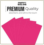 Cerise Dinner Napkins Disposable 8" x 4" Folded - 40 Pcs 2 Ply Cerise Napkins Disposable Paper Guest Towels for Bathrooms, Dinners, Everyday Parties & Party Supplies