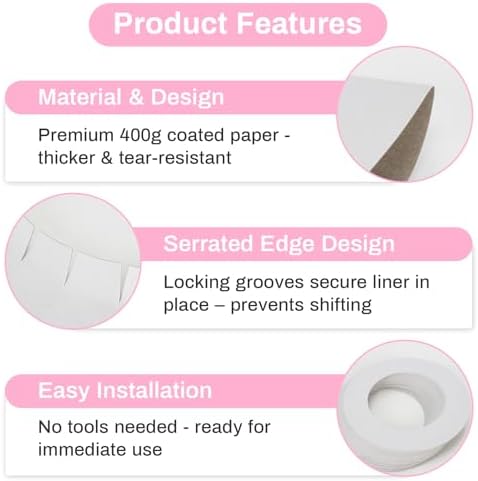 Wax Collars for Wax Pot - 50PCS Disposable Coated Paper Protective Clean Collar for 14oz Wax Warmer Melting Pot for Hair Removal Women Wax Bath Accessories Esthetician Professional Supplies