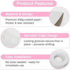 Wax Collars for Wax Pot - 50PCS Disposable Coated Paper Protective Clean Collar for 14oz Wax Warmer Melting Pot for Hair Removal Women Wax Bath Accessories Esthetician Professional Supplies