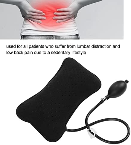 LIZEALUCKY Inflatable Lumbar Support Pillow,Adjustable Inflatable Back Pillow, Office Chair Lumbar Pillow Washable Travel Pillow Portable Lumbar Supports for Men Women