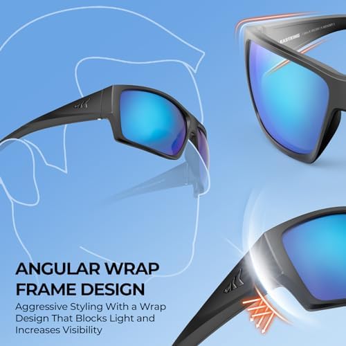 KastKing Estero Polarized Sunglasses,Bi-Focal x1.5x2.0x2.5 Magnifications,Wrap Frame Sport Reader Sunglasses for Men&Women