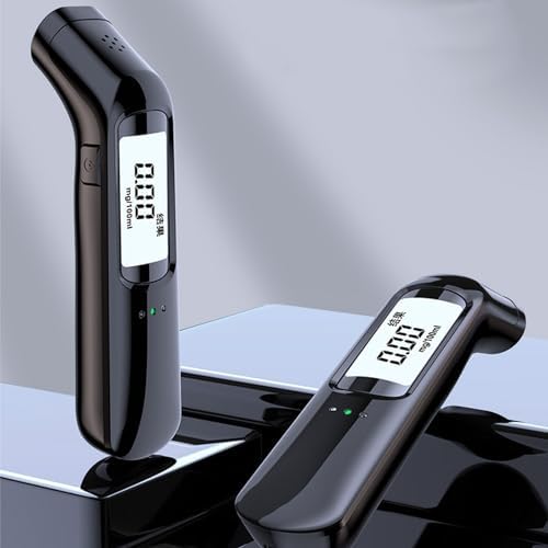 Non Contact Breath Analyze for Alcohol, 2024 Newly Upgraded Breath Analyze Tester with LCD Display Digital Accuracy, Voice Broadcast, Portable Alcohol Tester, USB Rechargeable