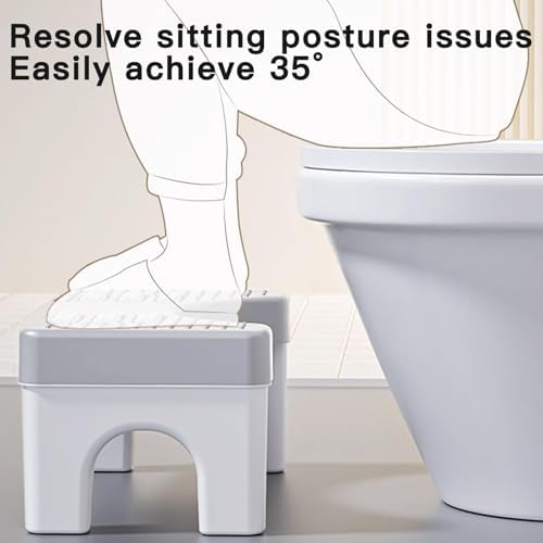6.7 Inch Step Stool,Portable Plastic Foot Stool,Non-Slip Potty Stool for Bathroom