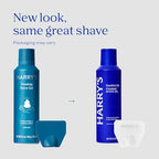 Harry's Original Shaving Kit for Men - Razor Handle, 5 Razor Blade Refills, Foaming Shave Gel, and Travel Blade Cover - TSA Approved Travel Essentials - German Engineered - Ocean Blue