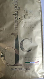 Don Carlos Premium Italian Roasted Whole Bean Coffee Blend, Miscela Gold, 2.2 Lbs