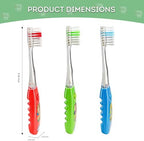 Lily's Home Kids Toothbrush Set – 2 Minutes Timer - Cute Animal Theme & Magical Glow - Ideal Toothbrush for Aged 3+ Boys - Promote Healthy Oral Care - 3 Pack with Soft Bristles