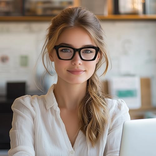 Blue Light Glasses for Woman/Men– Computer & Gaming Eyewear with Blue Light Blocking for Eye Protection, Red Leopard