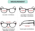Eyekepper Retro Reading Glasses for Women Reading +1.25 Black Frame Mens Readers Eyeglasses