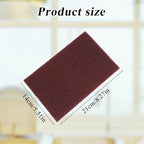 6 PCS Red Nylon Scuff Pads, Scouring General Purpose Hand Pads for Cleaning, Deburring, Scouring, Sanding, Surface Preparation (8.27 X 5.51 Inches)