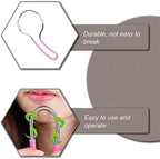 4 Pieces Facial Hair Removers Spring Face Hair Removers with Handle Spring Hair Removal Threading Tools for Women and Men (Random Color)