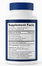 Natural Herbal Supplement, 30 Capsules, 1 Month Supply, Wormwood, Turmeric & Celery Blend, Full-Body Dietary Supplement, All Natural Formula for Digestive & Immune Support