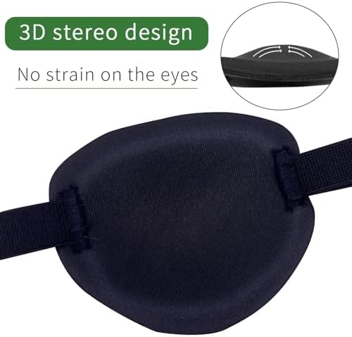 KOMIDK Single Eye Patch for Right Eyes Amblyopia Lazy Eye Patches for adults kids