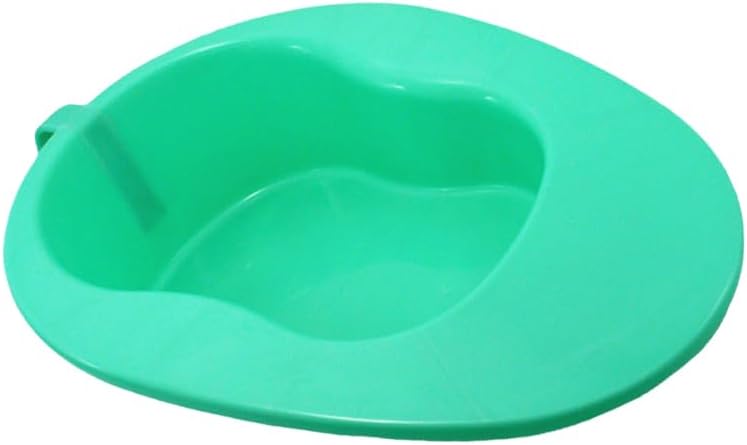 FRCOLOR Bed Pan Urinal with Handle for Women and Elderly Portable Nursing Urinal Bedridden Patients Convenient 14.96X11.02X4.13In Plastic Bedpan for Home Care