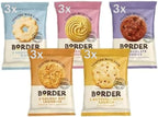 Border Biscuits Variety Pack Gift Set, Luxury Individually Wrapped Biscuits Hamper in StormBrew Gift Box (3 Packs of Five Different Blends, Each Pack 2 Biscuits, Total 30 Single Biscuits)