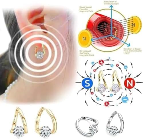 Honorable Joy Lymphatic Earrings for Women, Lovefinity™ Lymphatic Magnetotherapy Earrings Halolux Lymphvity Germanium Hoop Earring Jewelry