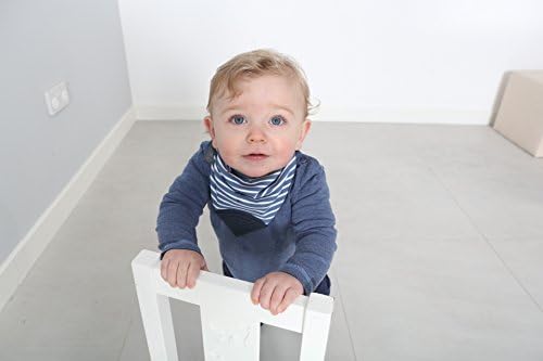 Cheeky Chompers Neckerchew Teething Bib, 2-in-1 Bandana Style Bib w/Food Grade Silicone Teether