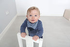 Cheeky Chompers Neckerchew Teething Bib, 2-in-1 Bandana Style Bib w/Food Grade Silicone Teether