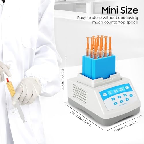 Gel Heating Machine, 150W Autologous Serum Filler PRP PPP Gel Maker Heater with Digital Display, Portable Plasma Bio-Filler Gel Heating Making Instrument, 12 * 5ml (Syringe), 110V/60Hz