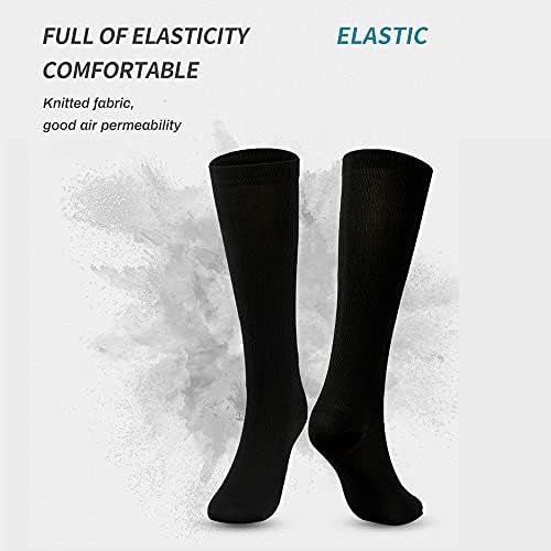 4 Pairs Compression Socks for Men Women,Is Best for Football,Flight,Athletics,Travel,Running,Calf Pressur Support.