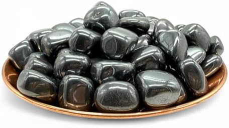PACHAMAMA ESSENTIALS Hematite Tumbled Stone - Healing Stone (7 pcs) 10-20mm, Varies