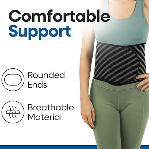 Hernia Belt for Men or Women | C Section Belly Binder & Abdominal Binder | Post Surgery & Pregnancy Tummy Tuck | Hysterectomy, Umbilical Hernia Belt Men & Women | Postpartum Belly Band Wrap (L/XL) 30" - 50"