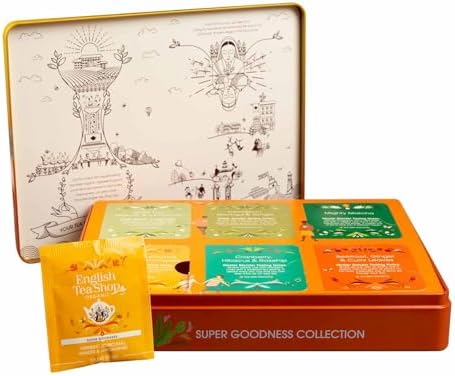 English Tea Shop - Super Goodness Collection- Gift Tin - 36 Tea Bag Sachets, 61.5g