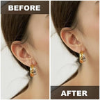100 Patches Ear Lobe Support Patches for Earrings - Prevents Stretching，Protects Healthy Ear Lobes from Tearing - Clear & Latex-Free