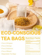 TeeLux Turmeric Chai Tea, Turmeric Tea with Licorice, Cinnamon, Ginger & Green Cardamom, Warming & Spicy Flavor, 100 Count