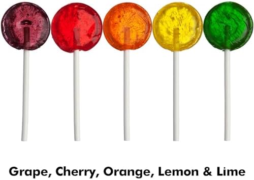 Dooboe Easter Lollipops Individually Wrapped - 10 Pounds - Approx. 400 Lollis - Bulk Flat Classic Suckers - Bulk Parade Candy - Assorted Fruit Flavors - Candy Suckers for Classroom, Office - Big Bulk Candies (Rainbow)