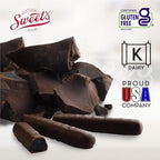 Sweet Candy Company Dark Chocolate Fruit Flavored Sticks - Gourmet Chocolate Covered Sticks, Orange, Blueberry, Cherry, Gift Idea for Holidays, Gluten Free, Kosher - 10.5 oz Box (Pack of 3)
