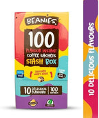 Beanies 100 Instant Coffee Packets – Variety Pack - Individual Coffee Singles – 10 Flavors for A Bold & Adventurous Coffee Gift Basket,100 Stick Mix