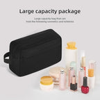 Icramsy Travel Toiletry bag Toiletry bag for women men Hanging Cosmetic bag Travel accessories for Women Men (Black)