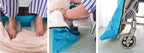 Long Adult Size Fleece-Lined Wheelchair Cosy Cover Wheelchair rain Cover Adult Waterproof Windproof Warm Wheelchair Cover Easy to Fit Wheelchair Blanket B