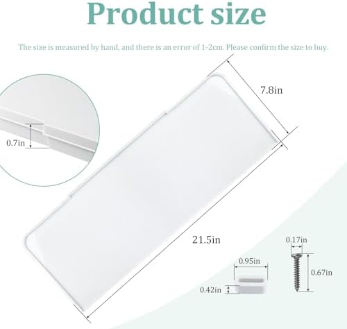 Comfortable Bathroom Toilet Tank Lid Bathroom Decor Accessories 40271 Universal Toilet Tank Replacement Cover（White）