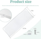 Comfortable Bathroom Toilet Tank Lid Bathroom Decor Accessories 40271 Universal Toilet Tank Replacement Cover（White）
