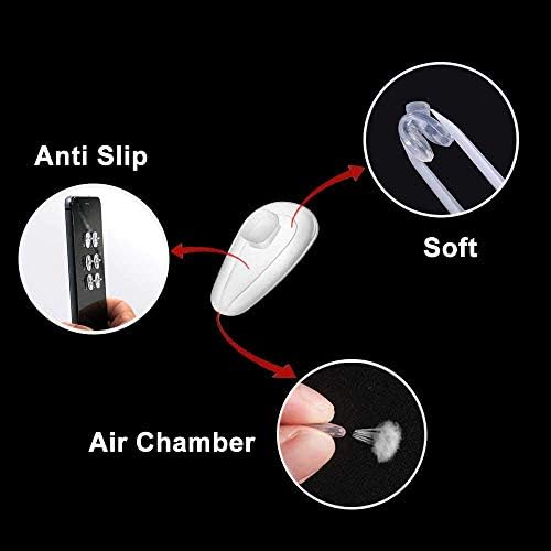 Push-in Eyeglass Nose Pads, 6 Pairs 15mm Soft Silicone Air Chamber Push in Nose Pads for Glasses