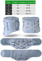 Lumbar Support Belt Back Brace Support Belt for Back Pain Sciatica Scoliosis Herniated Disc Adjustable Support Straps (Size : L/Large)
