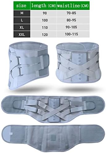 Lumbar Support Belt Back Brace Support Belt for Back Pain Sciatica Scoliosis Herniated Disc Adjustable Support Straps (Size : L/Large)