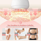 Lymphatic Drainage Massager & Anti Cellulite Massage Tool, Lymphatic Massager,Helps Reduce Stretch Marks & Cellulite，for Belly, Arms & Legs,Body Sculpting Machine with Heat & Vibration