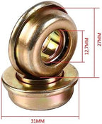 4 Pack Wheelchair Fork Bearing Replacement Bearings for Wheel Front Fork Drive Repair Parts Wheel Chair (ID 1/2 inch 12.7 * 27 * 31 MM)