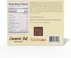 FITWISE - High Protein Layer Bars, 15g Protein, Low Calorie, Low Fat, Low Cholesterol, Aspartame Free, Vegetarian Breakfast Snack Bar, 7 Servings Per Box (Caramel Nut)