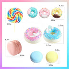 Donut Cake Topper 21 PCS Candy Cupcake Toppers Dount Themed Cake Topper Donut Birthday Themed Party Supplies Candy Themed Birthday Cake Decor