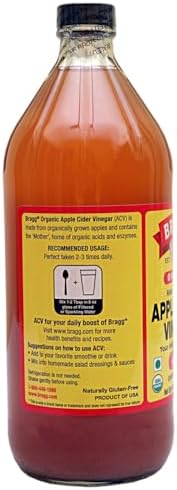 Bragg Organic Raw Apple Cider Vinegar, 32 Ounce - 1 Pack
