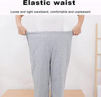 Full Open Old Age Incontinence Pants Easy to Wear & Take Off Patients Care Trousers Elderly Open Crotch Pants,Long Pants,XXL