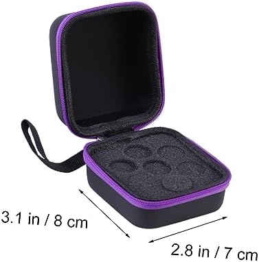 1pc Case Slots Capacity Storage Bag Water-resistant Design Portable Roller Bottle Organizer Strong Zipper