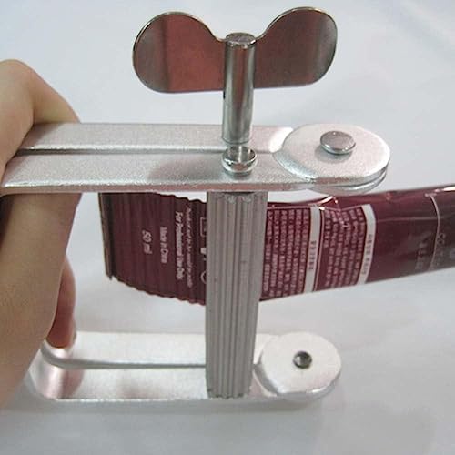 Metal Tube Squeezer Tool, Toothpaste Dispenser Roller for Cosmetics Paint Hand Cream, Silver